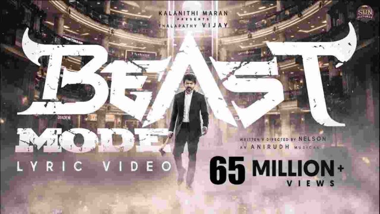 Beast Mode Song Lyrics In Tamil & English - Beast
